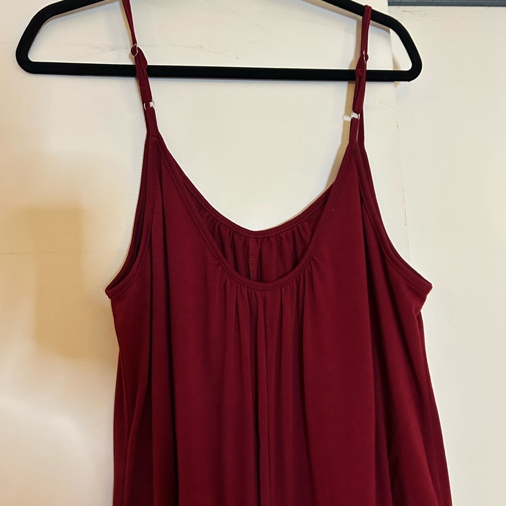 XL Red shorts romper - Picture 3 of 6